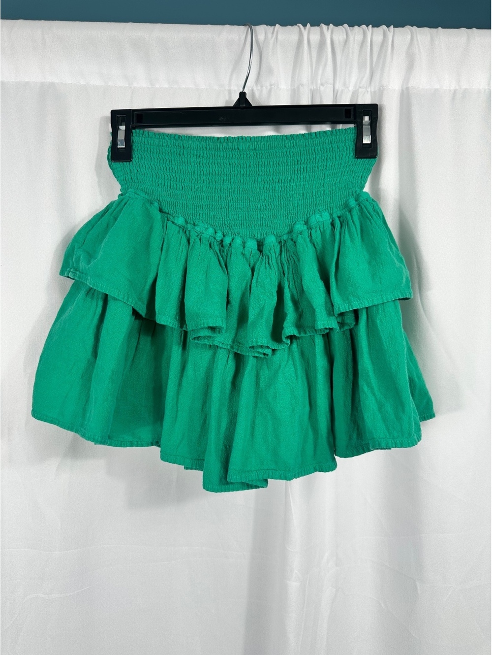 Altar'd State Green Ruffled Skort with Smocked Waistband XL